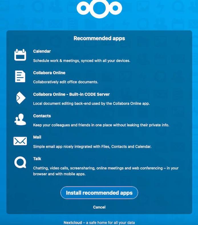 Nextcloud Recommended Applications Nextcloud Recommended Applications