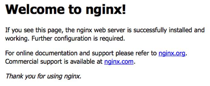 Nginx welcome Nginx welcome