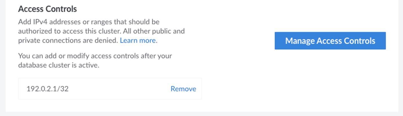 Screenshot of Access Controls Screenshot of Access Controls